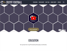 Tablet Screenshot of cruyfffootball.com